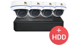 Partizan PRO IP14 2.0MP 4xCAM(IN) +1xNVR +HDD